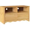 Image de Meuble TV vidaXL Drammen en chêne, 99 x 43 x 55 cm, en pin massif