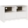 Image de Meuble TV vidaXL Drammen blanc 99 x 43 x 55 cm en pin massif
