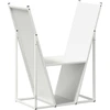 Image de vidaXL Étagère à bois de chauffage Blanc 69,5x35x81 cm Acier laminé à froid