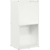 Image de vidaXL Étagère à bois de chauffage Blanc 40x30x80 cm Acier laminé à froid
