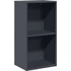 Image de vidaXL Étagère à bois de chauffage Anthracite 40x30x75 cm Acier laminé à froid