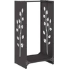 Image de vidaXL Étagère à bois de chauffage Noir 40x30x80 cm Acier laminé à froid