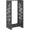 Image de vidaXL Étagère à bois de chauffage Anthracite 40x30x80 cm Acier laminé à froid