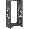 Image de vidaXL Étagère à bois de chauffage Anthracite 40x30x80 cm Acier laminé à froid
