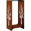 Image de vidaXL Étagère à bois de chauffage 40x30x80 cm Acier résistant aux intempéries