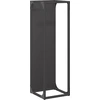 Image de vidaXL Étagère à bois de chauffage Noir 25x25x80 cm Acier laminé à froid