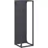 Image de vidaXL Étagère à bois de chauffage anthracite 25x25x80 cm Acier laminé à froid