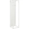 Image de vidaXL Étagère à bois de chauffage Blanc 25x25x100 cm Acier laminé à froid