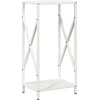Image de vidaXL Étagère à bois de chauffage Blanc 34x25x70 cm Acier laminé à froid