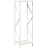 Image de vidaXL Étagère à bois de chauffage Blanc 34x25x100 cm Acier laminé à froid
