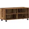 Image de vidaXL : Meubles TV de 90 x 35 x 40,5 cm, couleur marron, en bois composite