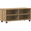 Image de Meuble TV vidaXL marron 90 x 35 x 40,5 cm en aggloméré