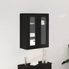 Image de vidaXL Armoire murale Noir aspect chêne 69,5 x 34 x 90 cm