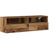 Image de vidaXL Armoire TV murale vieux bois 100 x 30 x 30 cm Bois composite