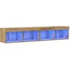 Image de vidaXL Ensemble de meubles TV 2 pcs Chêne Artisan 80 x 30 x 30 cm Bois composite