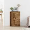 Image de vidaXL Buffet avec tiroirs Vieux bois 60 x 31 x 84 cm Bois composite