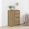 Image de vidaXL Sideboard Chêne Artisan 60 x 31 x 84 cm Matériau dérivé du bois