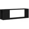 Image de Ensemble de meubles TV vidaXL, 100 x 24 x 63 cm, noir, fabriqué en panneaux de particules