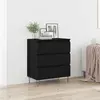 Image de vidaXL Sideboard noir imitation chêne 60 x 35 x 70 cm Bois composite
