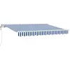 Image de vidaXL Store rétractable bleu 250 x 200 cm Tissu