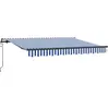 Image de vidaXL Store rétractable bleu 250 x 200 cm Tissu