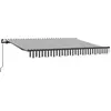 Image de vidaXL Store rétractable anthracite 250 x 200 cm Tissu