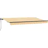 Image de vidaXL Store rétractable jaune 350 x 200 cm Tissu