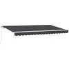 Image de vidaXL Store rétractable Anthracite 350 x 200 cm Tissu