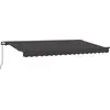 Image de vidaXL Store rétractable Anthracite 350 x 200 cm Tissu