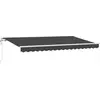 Image de vidaXL Store rétractable Anthracite 350 x 200 cm Tissu