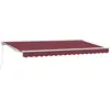 Image de vidaXL Cadre d'auvent rouge bordeaux 350 x 200 cm