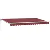 Image de vidaXL Cadre d'auvent rouge bordeaux 350 x 200 cm