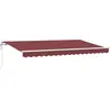 Image de vidaXL Store rétractable Bordeaux 350 x 200 cm Tissu