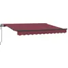 Image de vidaXL Store rétractable Bordeaux 350 x 200 x 165 cm Tissu