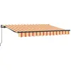 Image de vidaXL Store rétractable jaune 350 x 200 cm Tissu