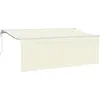 Image de vidaXL Store rétractable Crème 400 x 200 cm Polyester et aluminium
