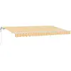 Image de vidaXL Store rétractable jaune 400 x 200 cm Tissu