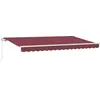 Image de vidaXL Store rétractable Bordeaux 400 x 200 cm Tissu