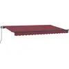 Image de vidaXL Store rétractable Bordeaux 400 x 200 cm Tissu
