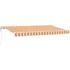 Image de vidaXL Store rétractable jaune 400 x 200 cm Tissu