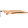 Image de vidaXL Store rétractable jaune 400 x 200 cm Tissu