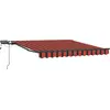 Image de vidaXL Store rétractable orange et marron 300 x 250 cm Tissu