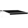Image de vidaXL Store rétractable noir 300 x 250 cm en tissu et acier