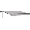 Image de vidaXL Store rétractable gris clair 300 x 250 cm Tissu
