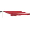 Image de vidaXL Store rétractable rouge 300 x 250 cm en tissu et acier
