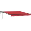 Image de vidaXL Store rétractable rouge 300 x 250 cm Tissu