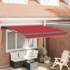 Image de vidaXL Auvent rouge 300 x 250 x 165 cm Polyester et aluminium