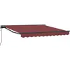 Image de vidaXL Cadre d'auvent rouge bordeaux 350 x 250 cm