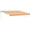 Image de vidaXL Store électrique rétractable jaune et orange 350 x 250 cm