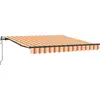 Image de vidaXL Store rétractable jaune et orange 350 x 250 cm